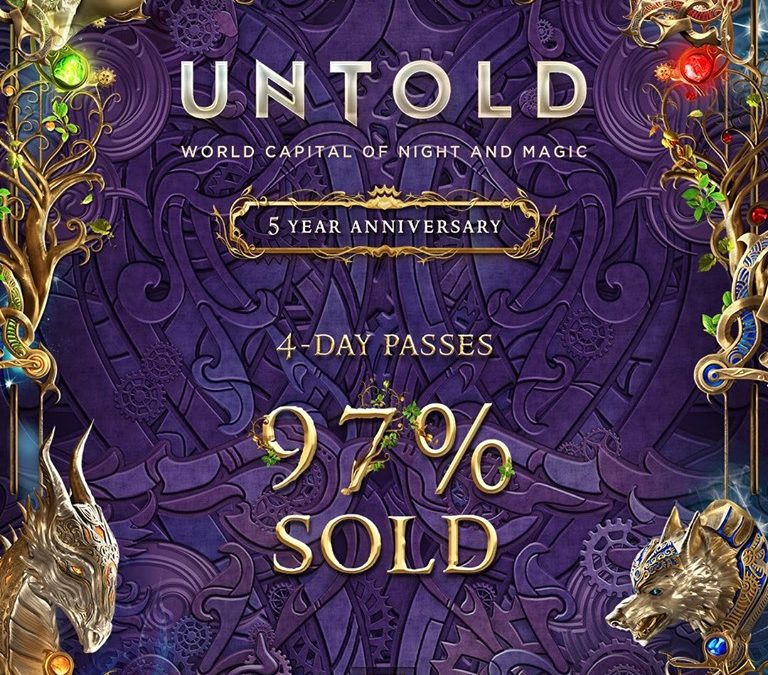 UNTOLD FESTIVAL 2019 – 97% SOLD! ! !